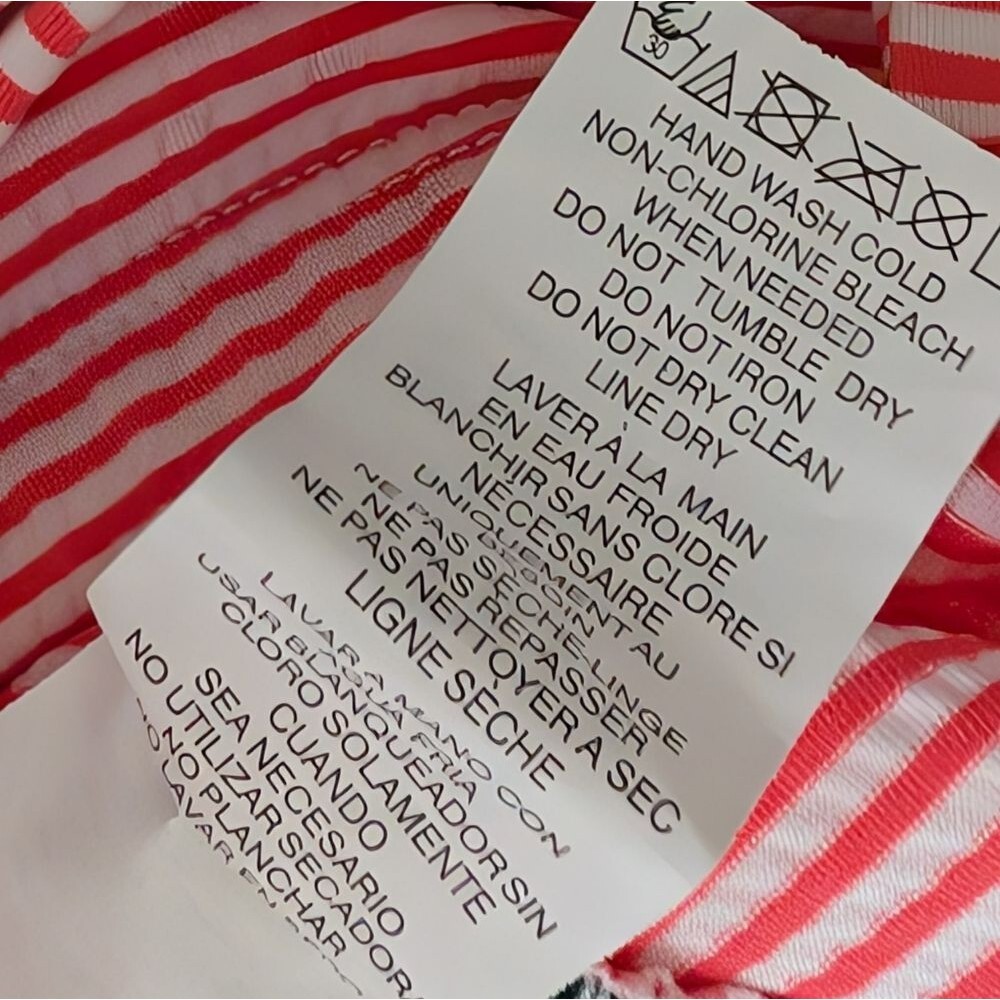 Lauren Ralph Lauren tummy control sear sucker swim dress Striped Skirt plus 20W - Picture 9 of 13